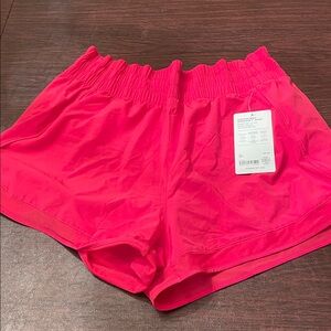 Vibrant Pink Athleta mesh racer 3inch  Shorts